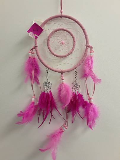 Cerise and Pale Pink Dreamcatcher